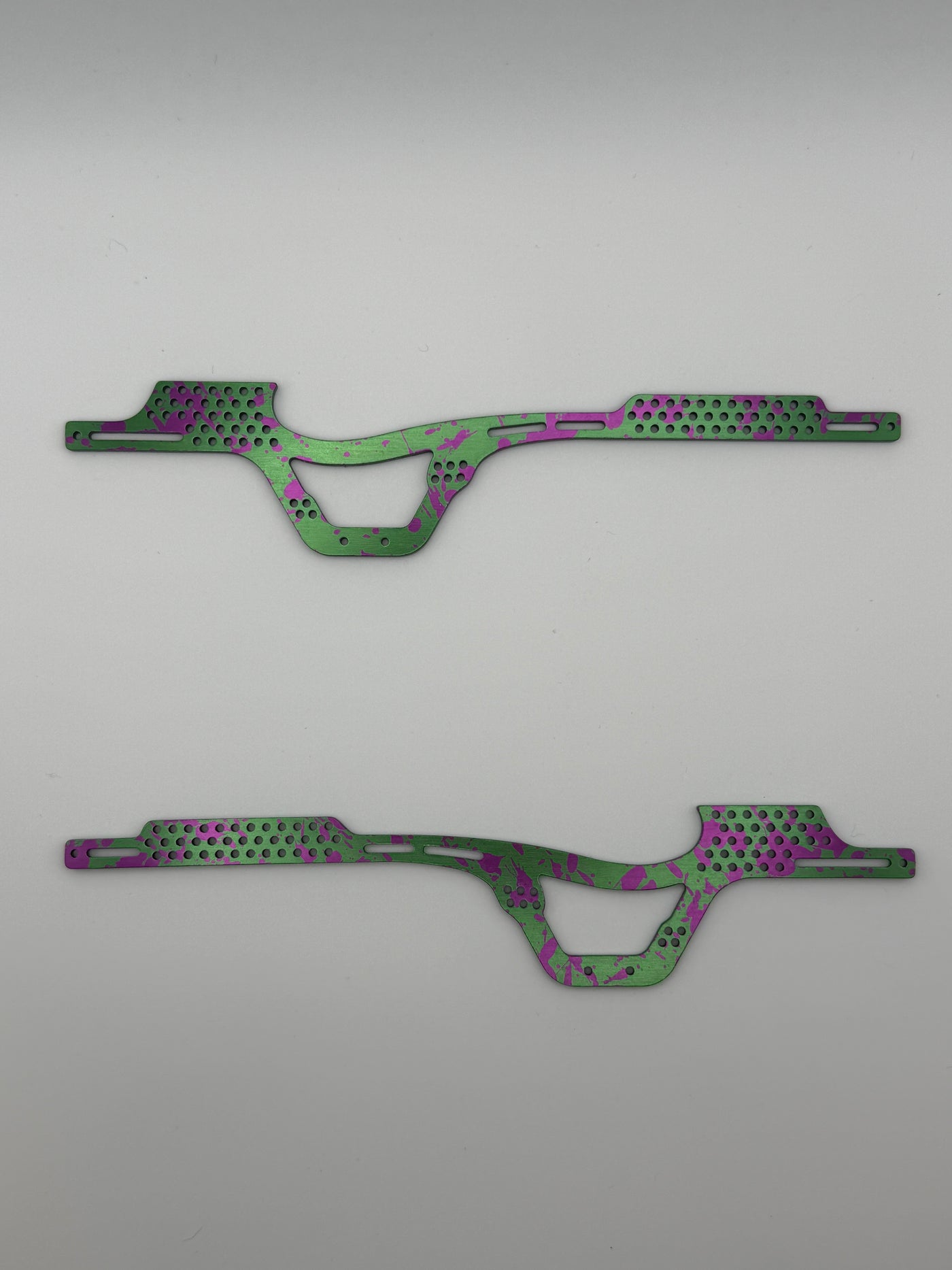Sidewinder C1 Aluminum Chassis Kit Anodized Emerald Green/Electric Magenta Splatter