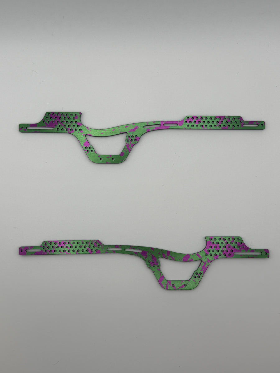 Sidewinder C1 Aluminum Chassis Kit Anodized Emerald Green/Electric Magenta Splatter
