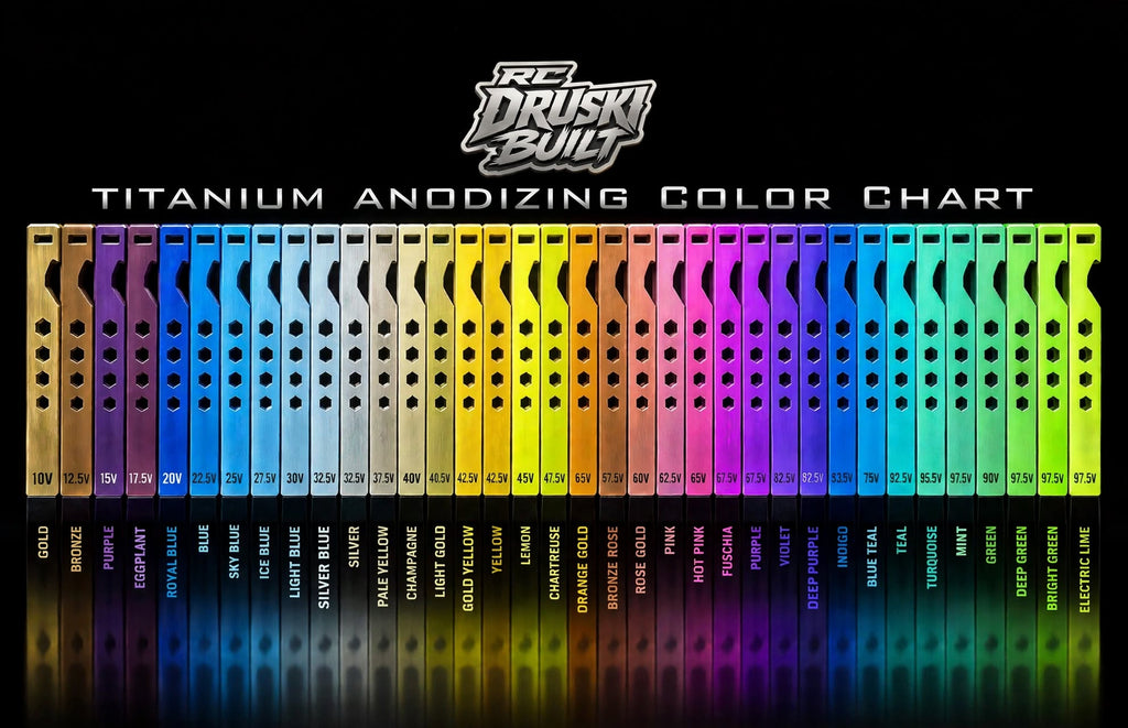1.3 Titanium Wheels Polished or Anodized