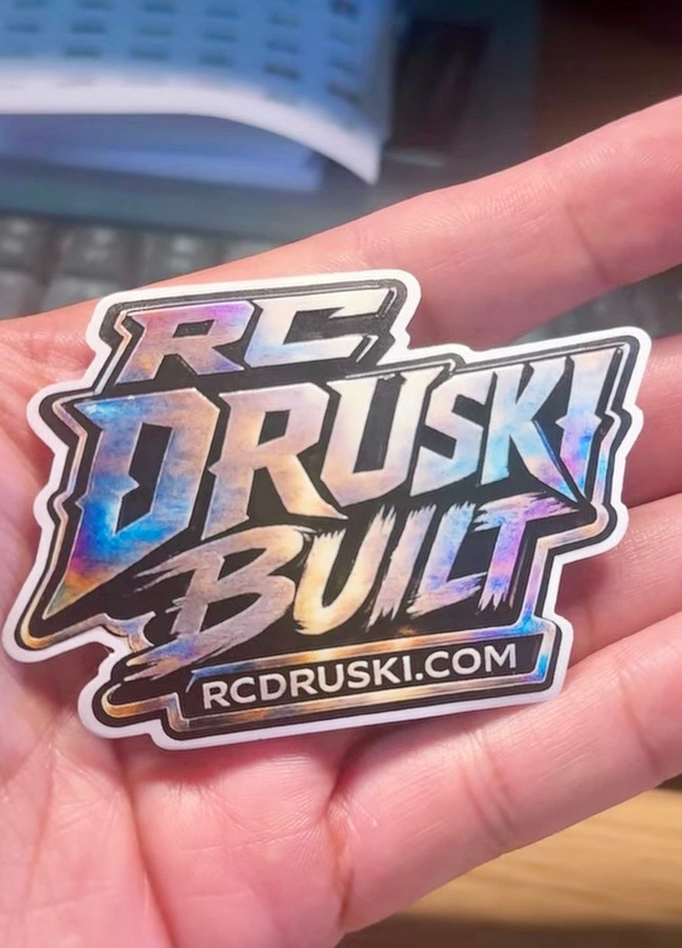 RC Druski Burnt Ti Embossed Sticker