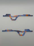 Sidewinder C1 Aluminum Chassis Kit Anodized Blue and Metallic Orange Splatter