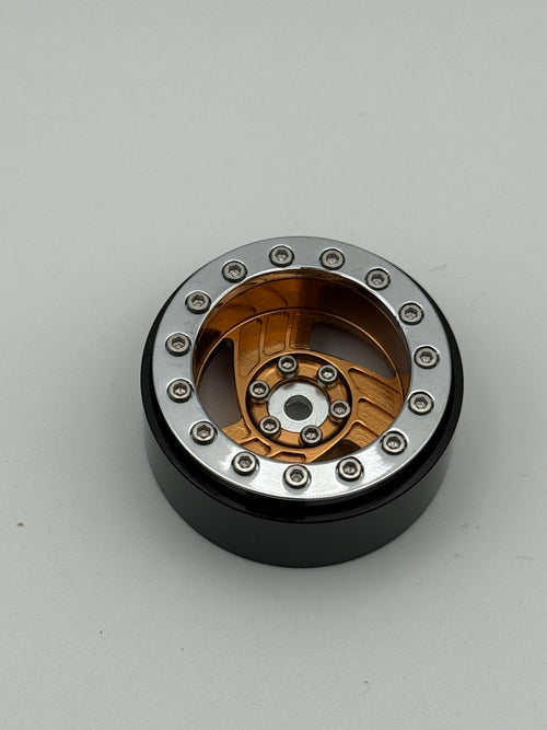 Katana Tri Spoke 1.3 Beadlock Wheels Bronze/Chrome -5mm Offset