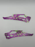 Mamba X Aluminum Chassis Kit Anodized Purple and Neon Lime Splatter