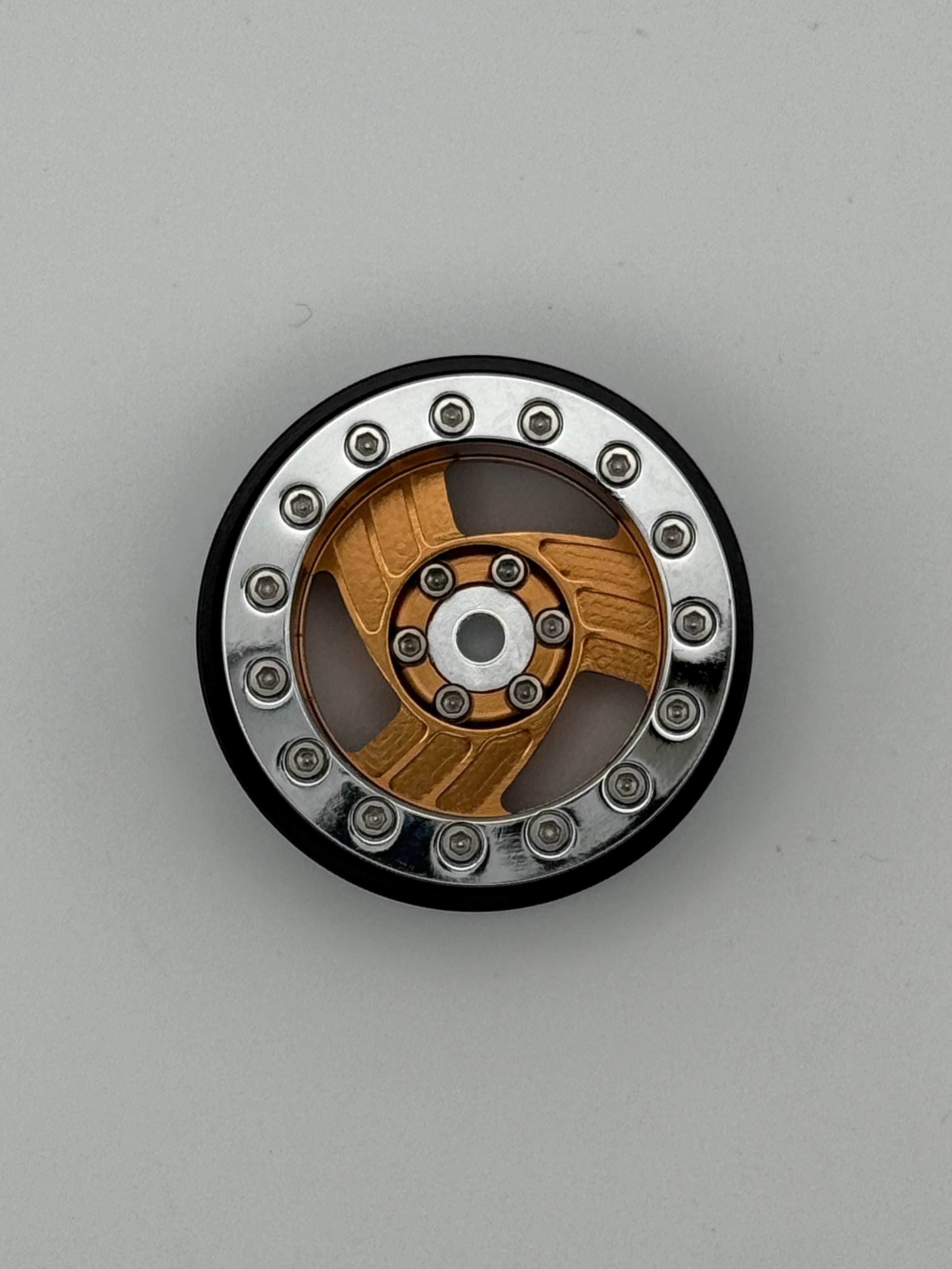 Katana Tri Spoke 1.3 Beadlock Wheels Bronze/Chrome -5mm Offset