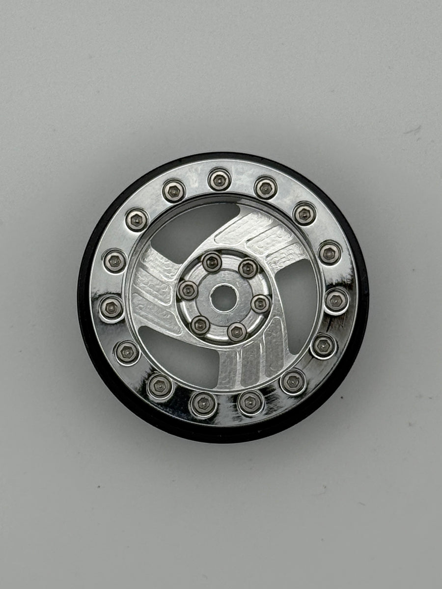 Katana Tri Spokes 1.3 Beadlock Wheels Chrome -5mm Offset