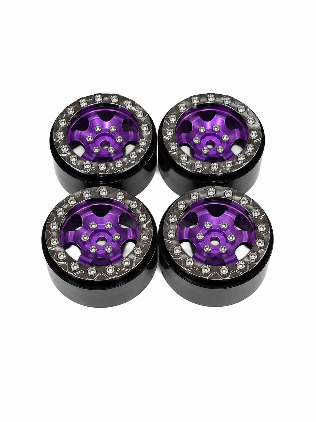 Mamba37 1.3 Beadlock Wheels Anodized Purple