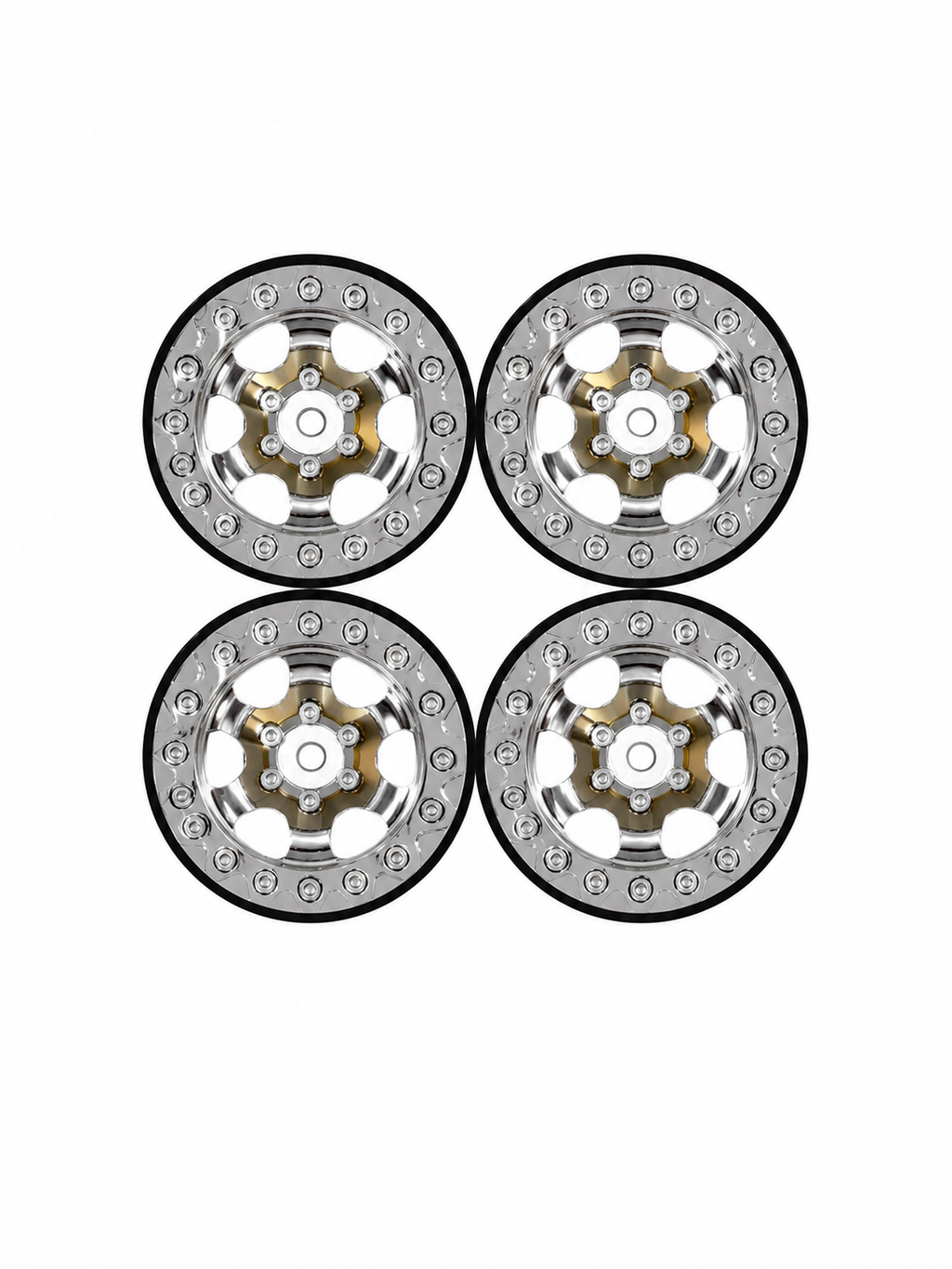 Mamba37 1.3 Beadlock Wheels Chrome