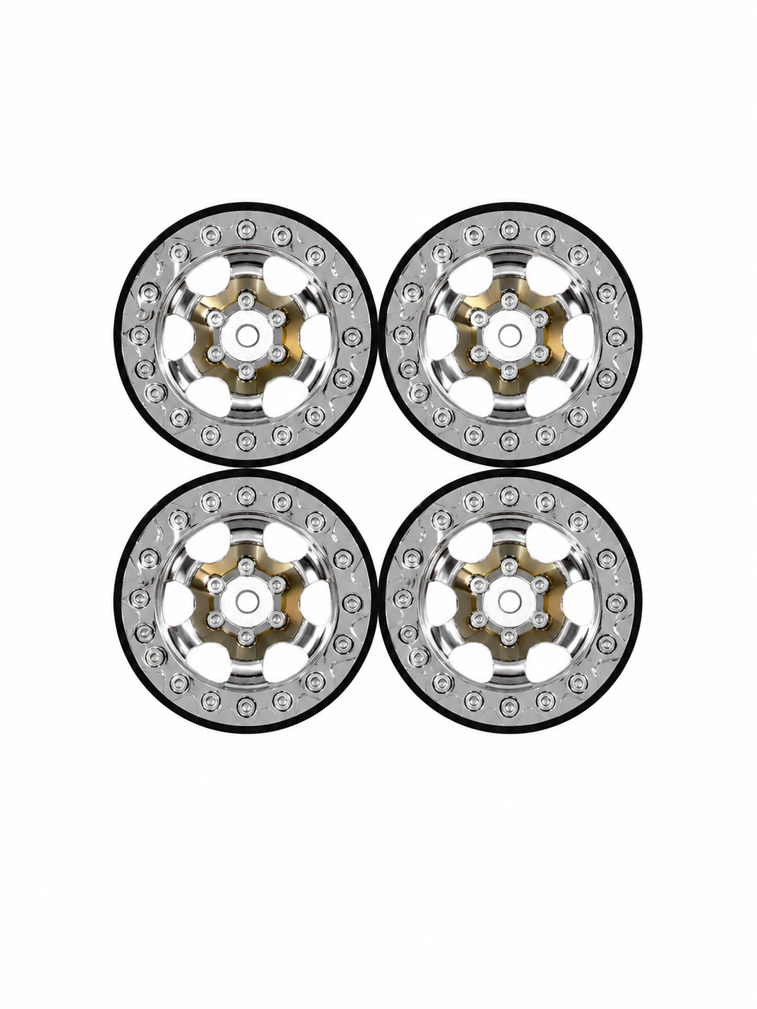 Mamba37 1.3 Beadlock Wheels Chrome