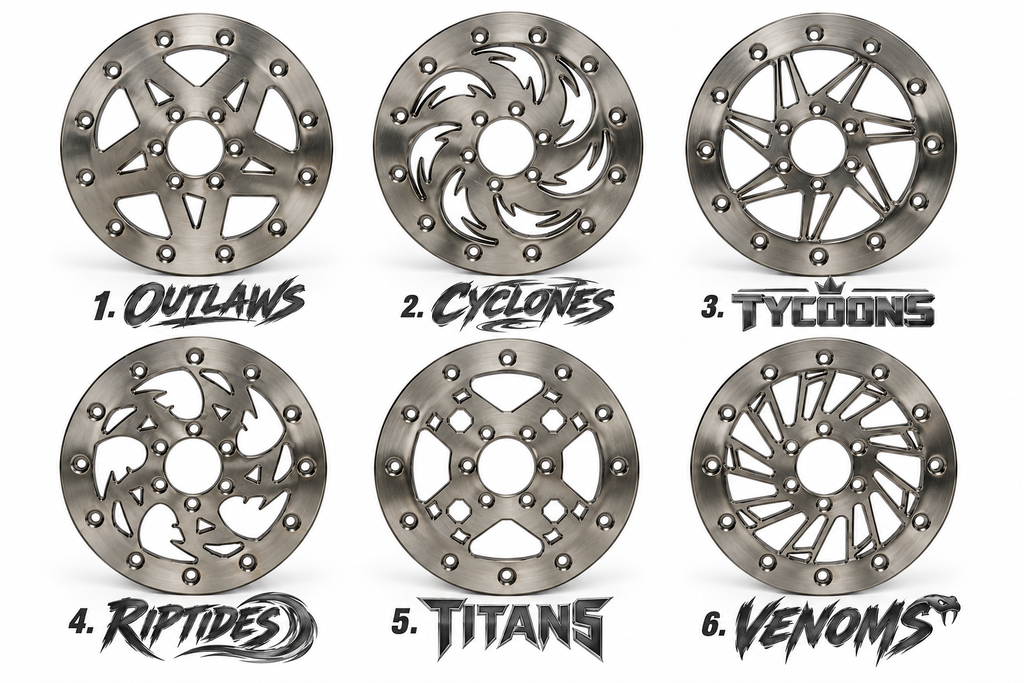 1.3 Titanium Wheels Polished or Anodized