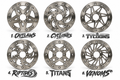 1.3 Titanium Wheels Polished or Anodized